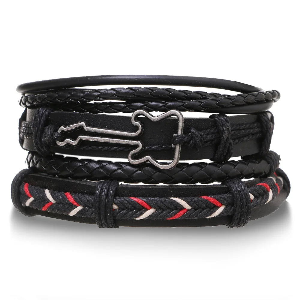 IronBound Leather & Wood Bracelet